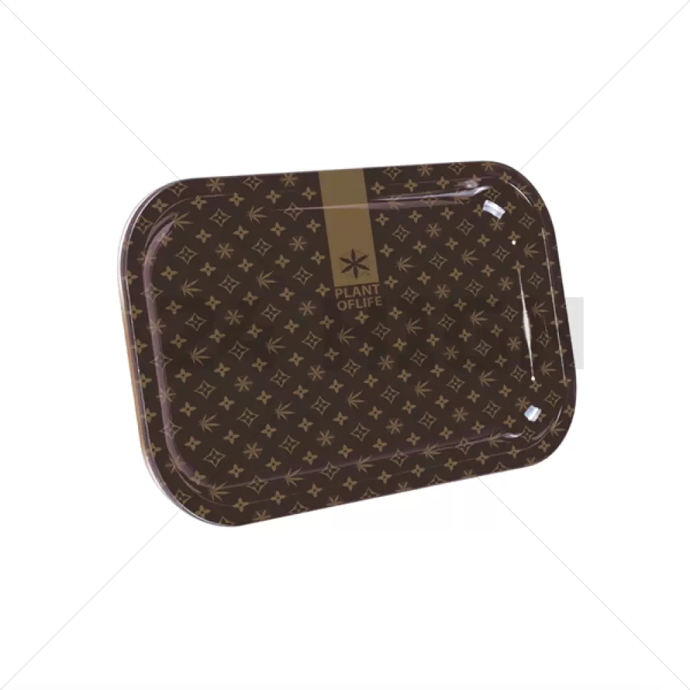 LARGE METAL TRAY LV1 Pflanze des Lebens