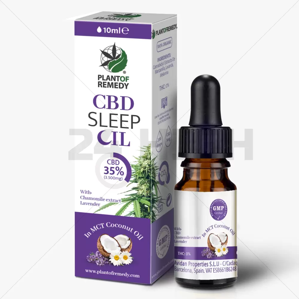 Pflanze von Remedy mit Kokosnussöl - 35% CBD Schlaf (3500mg)