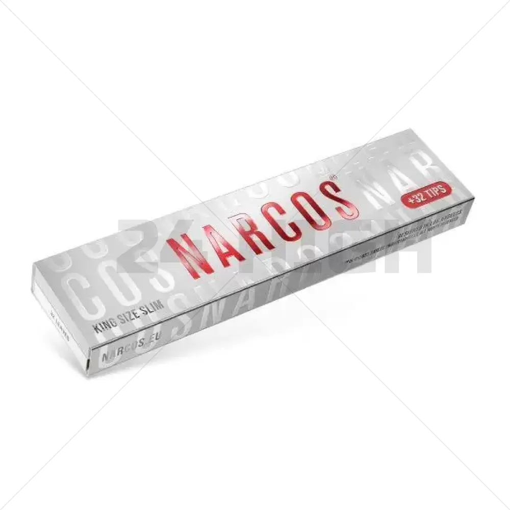 Narcos - Rolling Paper Ks Slim White Edition + Tipps - 1 Stück 