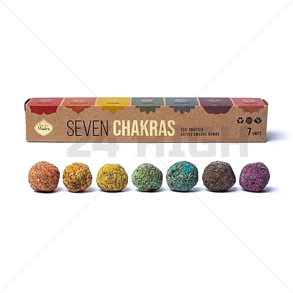 Sagrada Madre Premium 7 Chakra Smudge Bombs (Räucherbomben)