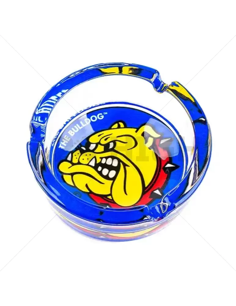 Die Bulldogge A shtray Glas Vollfarbe