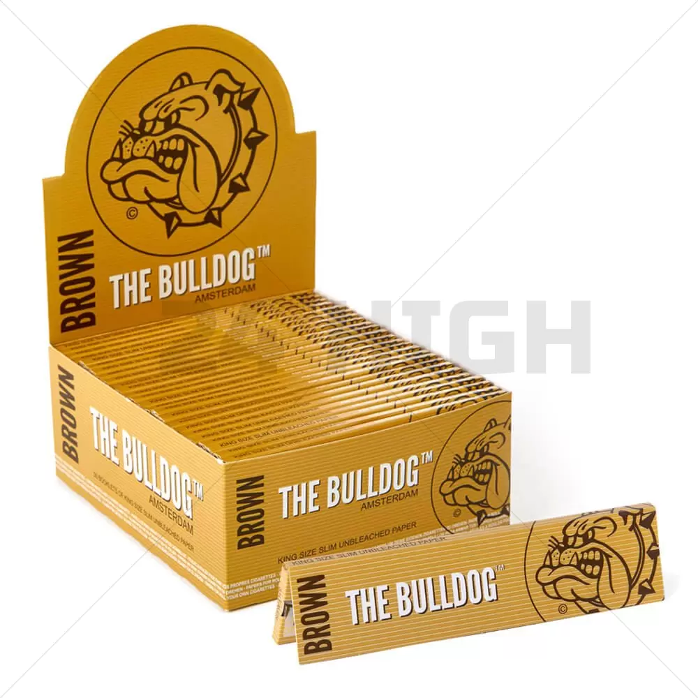 The Bulldog Brown King Size Rolling Papers (50 Stück/Display)