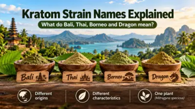 Kratom-Bezeichnungen: Was bedeuten Bali, Thai, Borneo und Dragon?